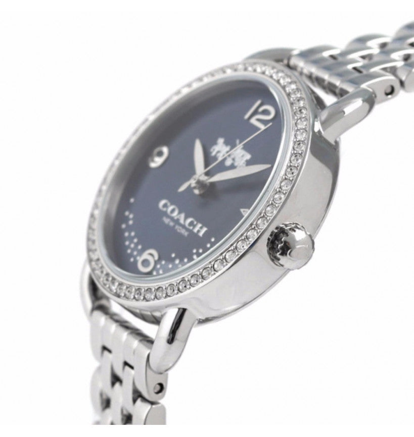 Coach Glitz Blue Dial Stainless Steel Women's Watch 14502693