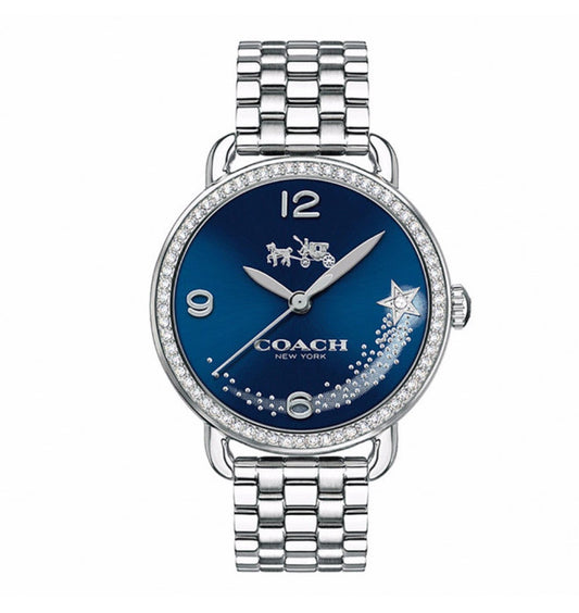 Coach Glitz Blue Dial Stainless Steel Women's Watch 14502693