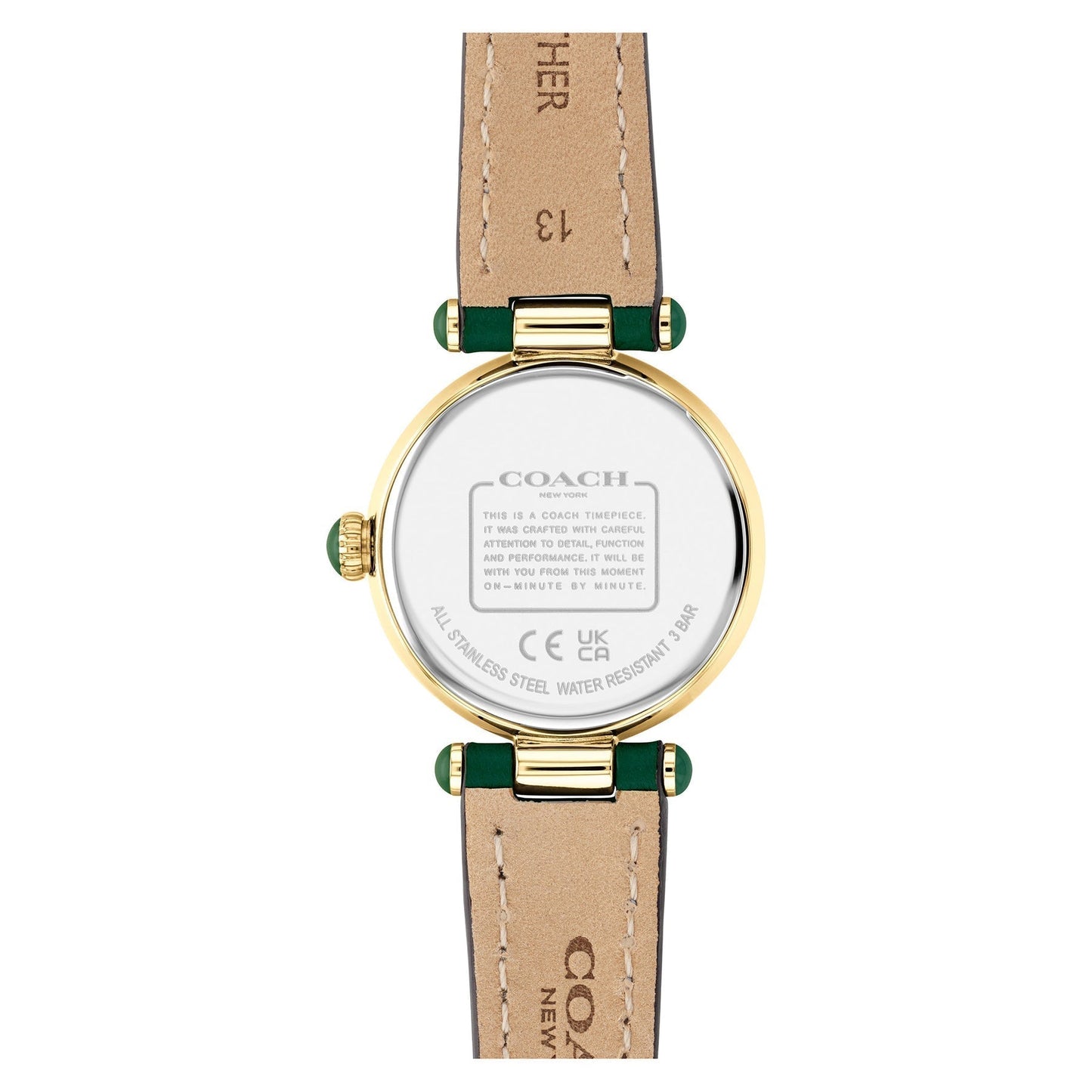 Coach Cary Green Leather Strap Women's Watch 14503894 - Dawson Watches #4
