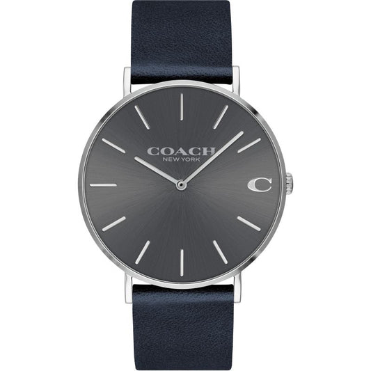 Coach Charles Navy Strap Grey Dial Men's Watch 14602150