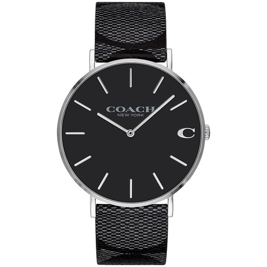 Coach Charles Casual Black Leather Men's Watch 14602157