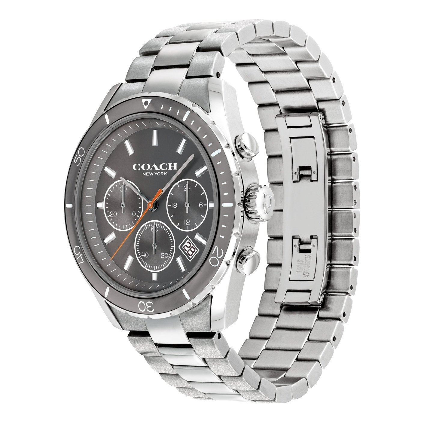 Coach Preston Chronograph Silver Men's Watch 14602515 - Dawson Watches #2