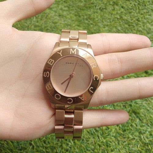 MARC BY MARC JACOBS Blade Rose Dial Rose Gold Ion-plated Ladies Watch MBM3127