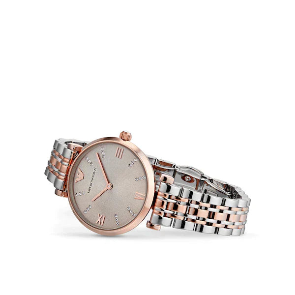 Emporio Armani Classic Grey Dial Ladies Watch AR1840