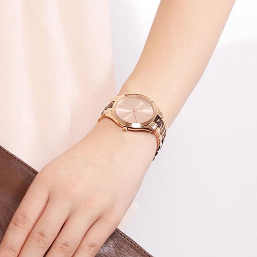 Michael Kors Runway Rose Gold-tone Stainless Steel Ladies Watch MK4301