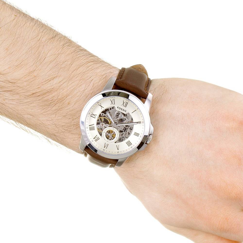 Fossil Grant Automatic Cream Dial Men's Watch ME3052