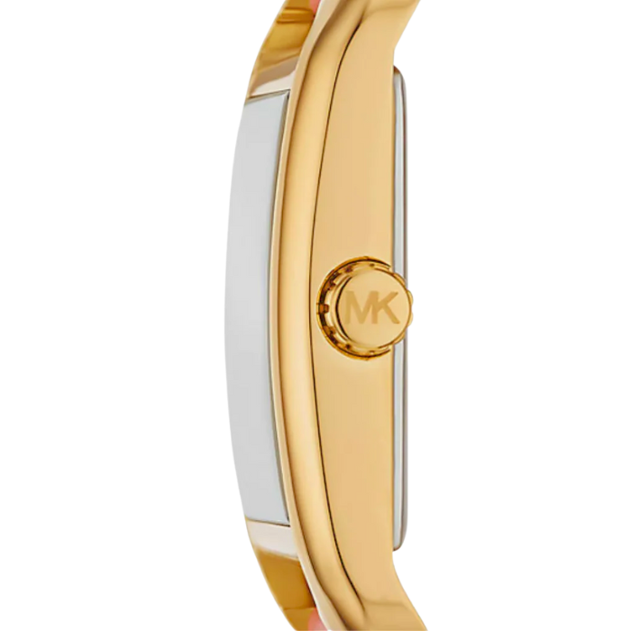 Michael Kors Outlet Petite Monroe Gold-Tone and Leather Watch | MKO1060 mk01060 - Image 2