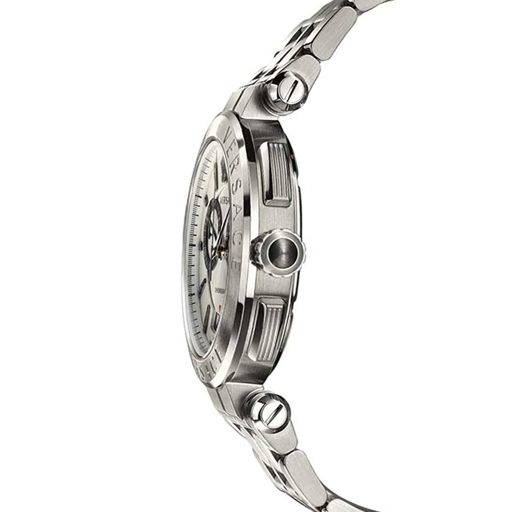 Versace V-Racer Chronograph Silver Men's Watch VBR040017 - Dawson Watches #2