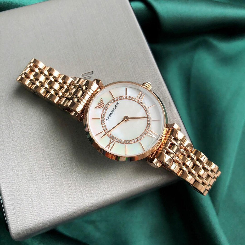 Emporio Armani Classic Mother of Pearl Dial Ladies Watch AR1909