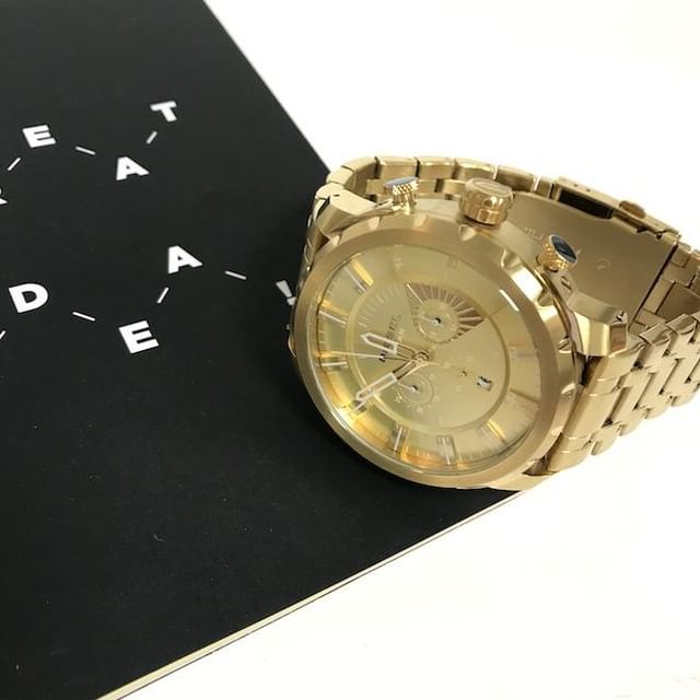 Diesel Big Daddy DZ4376 316L gold stainless steel 50m water-resistant