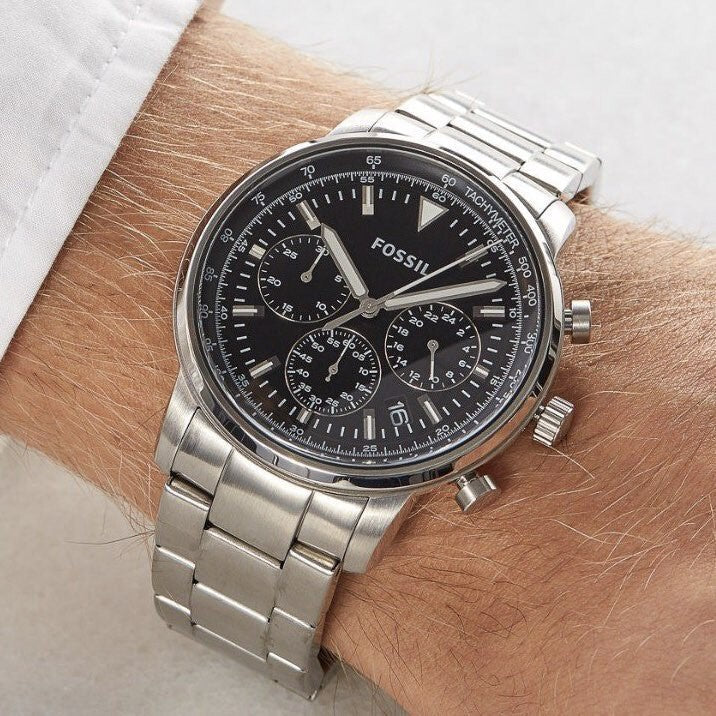 Fossil Goodwin Chronograph Quartz Black Dial Men's Watch FS5412