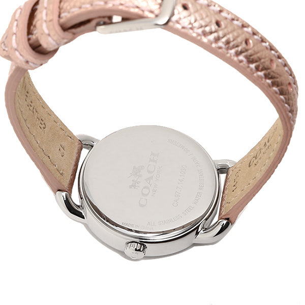 Coach Delancey Beige Dial Leather Strap Ladies Watch 14502249