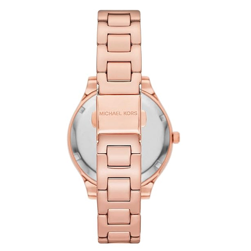 Michael Kors Lilane Quartz Rose Gold Dial Rose Gold Steel Strap Watch For Women - MK1068 mk1068 - Image 5
