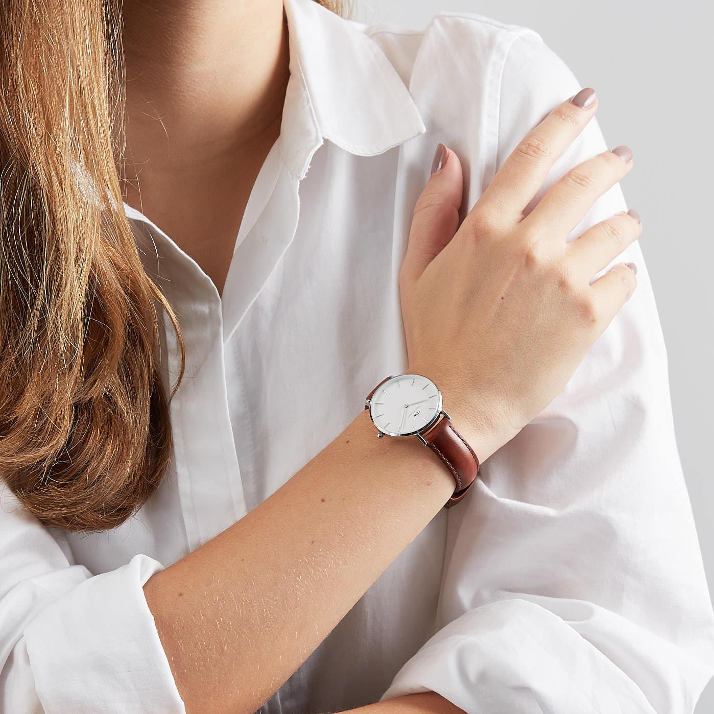 Daniel Wellington St Mawes 28mm Women's Silver Watch DW00100187
