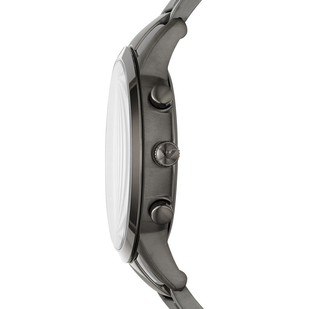 Emporio Armani Renato Chronograph Gunmetal Dial Men's Watch AR11215 Water resistance: 50 meters / 165 feet Movement: Quartz