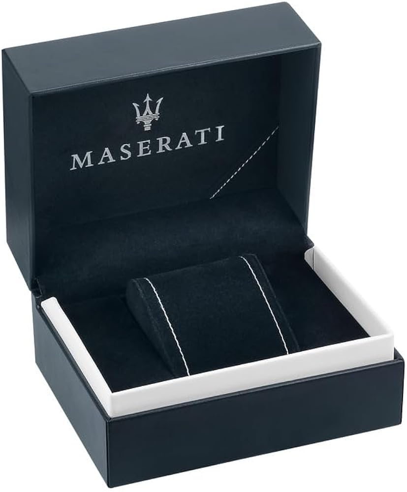 Maserati Sfida Black Dial Gold Hands Date Tow Tone Men's Watch  R8853140009