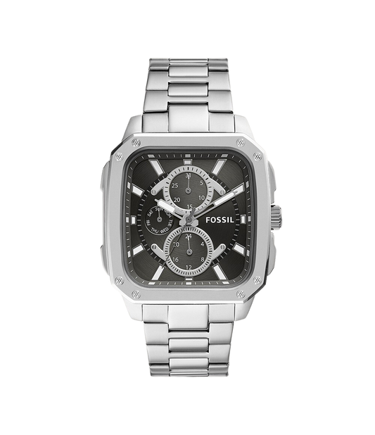 Fossil Multifunction Silver Stainless Steel Men's Watch BQ2655
