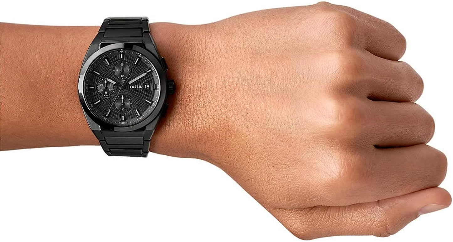 Fossil Everett Chronograph Quartz Black Dial Men's Watch FS5797