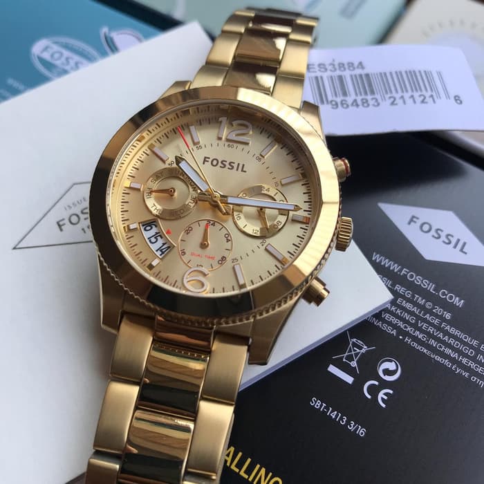 Fossil Perfect Boyfriend All Gold Watch ES3884