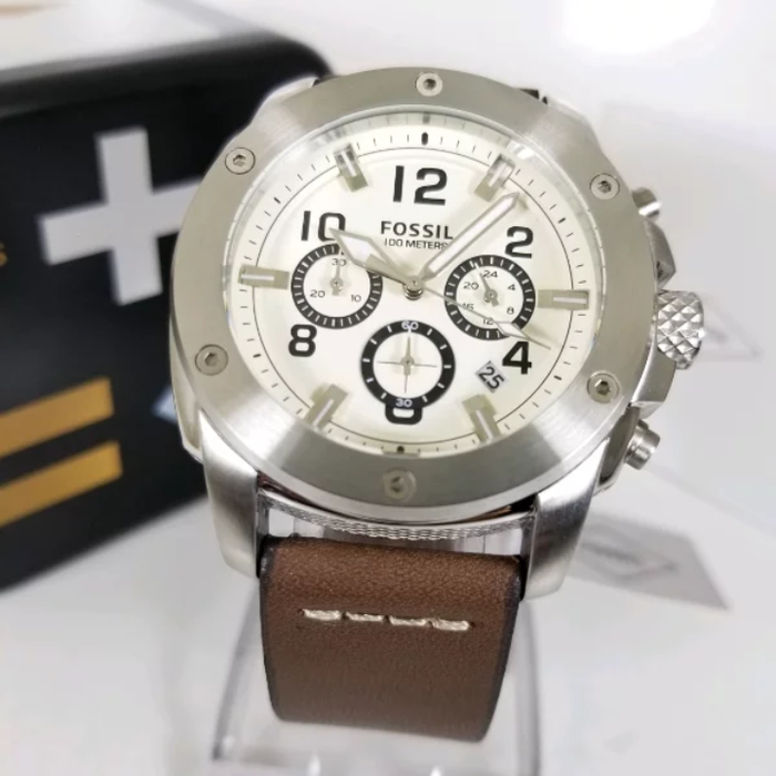 Fossil Modern Machine Chronograph White Dial Men's Watch FS4929