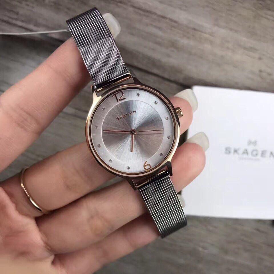 Skagen Anita Silver Stainless Steel Mesh Ladies Watch SKW1069