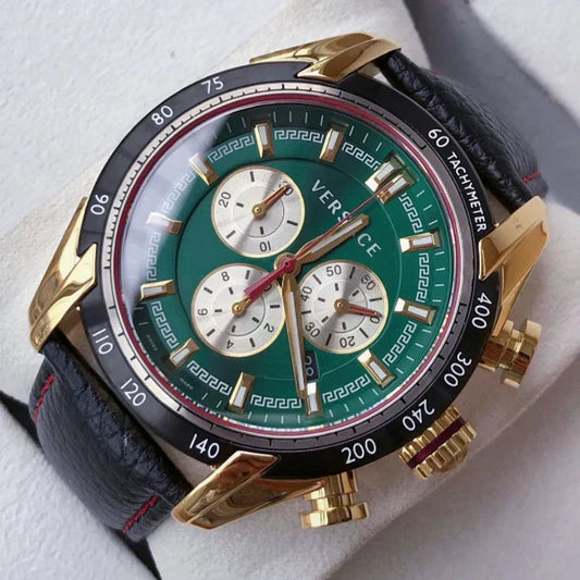 Versace V-Ray Chronograph Green Dial Men's Watch VDB050014