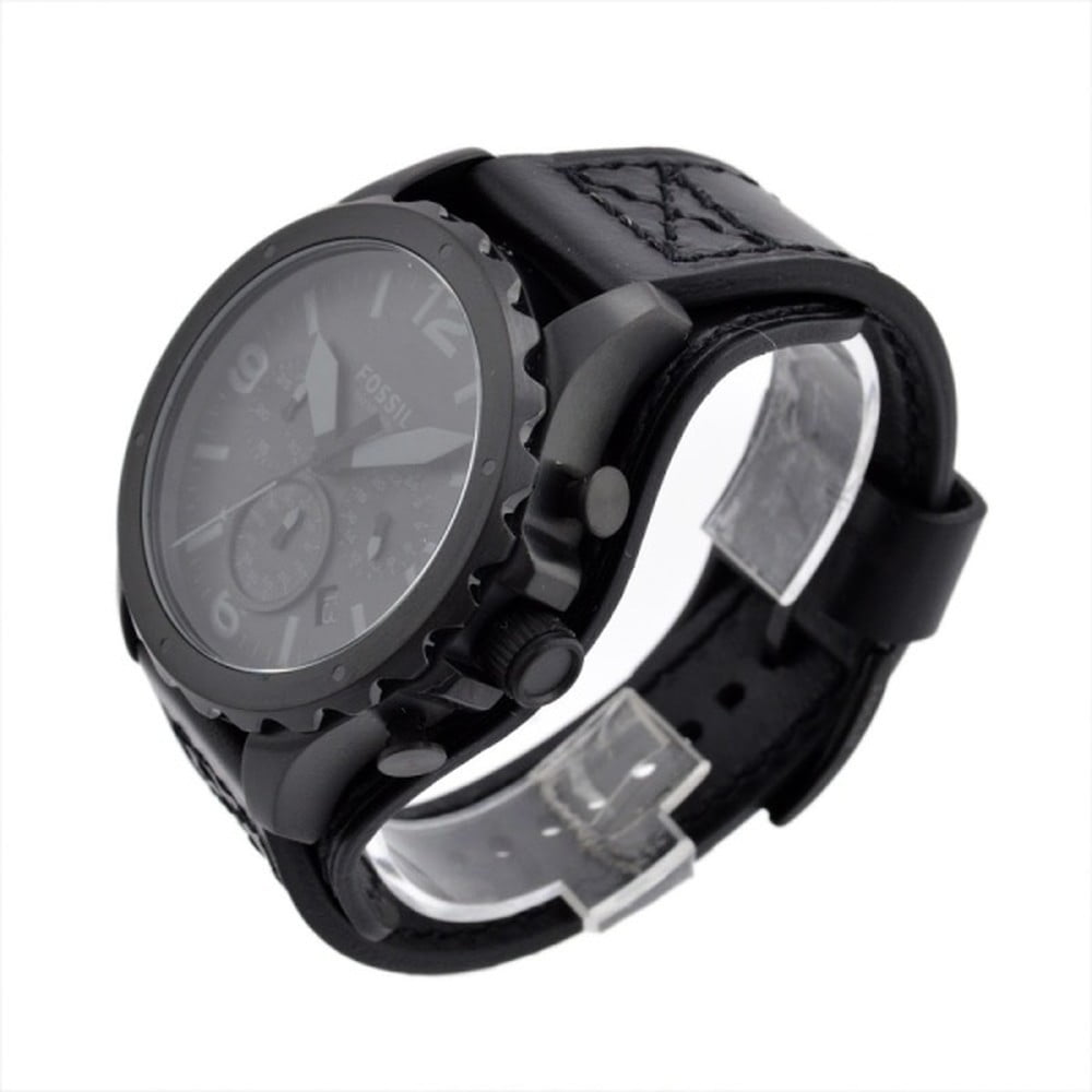 Fossil Nate Chronograph Black Dial Men's Watch JR1510