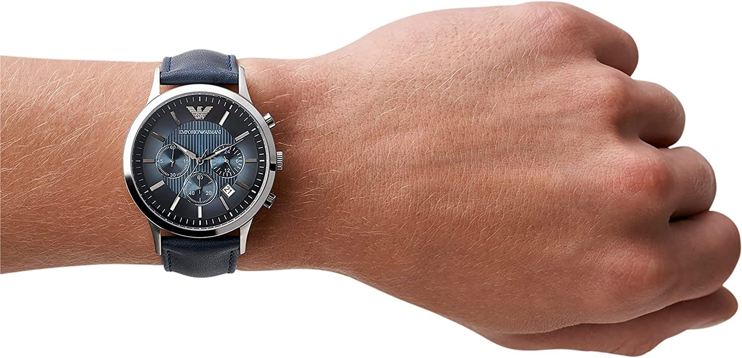 Emporio Armani Classic Chronograph Blue Dial Men's Watch AR2473
