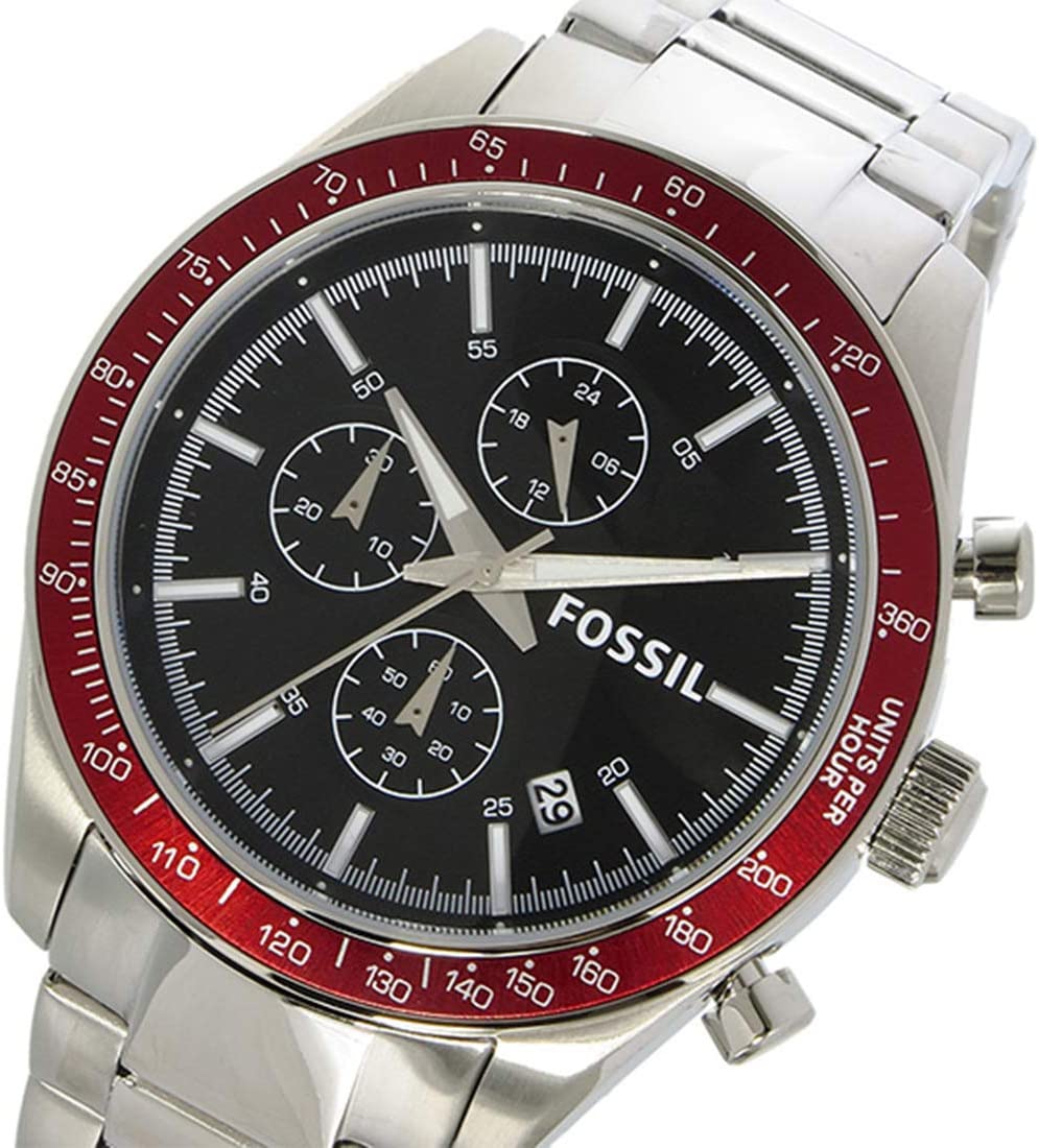 Fossil Chronograph Black Dial Stainless Steel Men's Watch BQ2086 - Dawson Watches #2