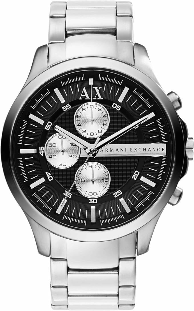 Armani Exchange Hampton Chronograph Black Dial Watch - AX2152