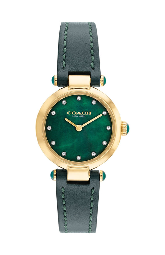 Coach Cary Emerald Green Leather Strap Women's Watch  14503951 - Dawson Watches