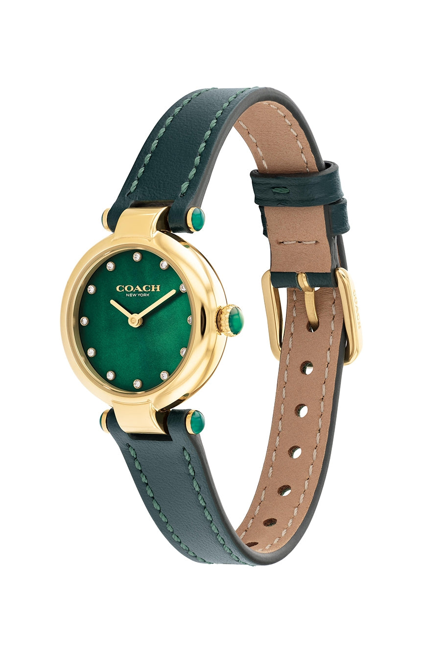 Coach Cary Emerald Green Leather Strap Women's Watch 14503951 - Dawson Watches #2
