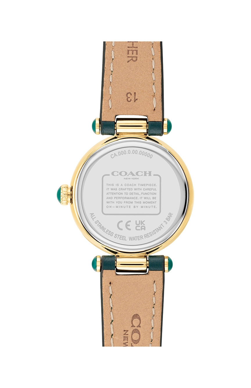 Coach Cary Emerald Green Leather Strap Women's Watch 14503951 - Dawson Watches #3