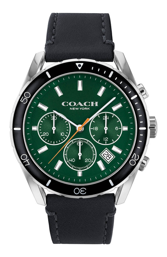Coach Preston Green Dial Black Strap Men's Watch  14602512 - Dawson Watches