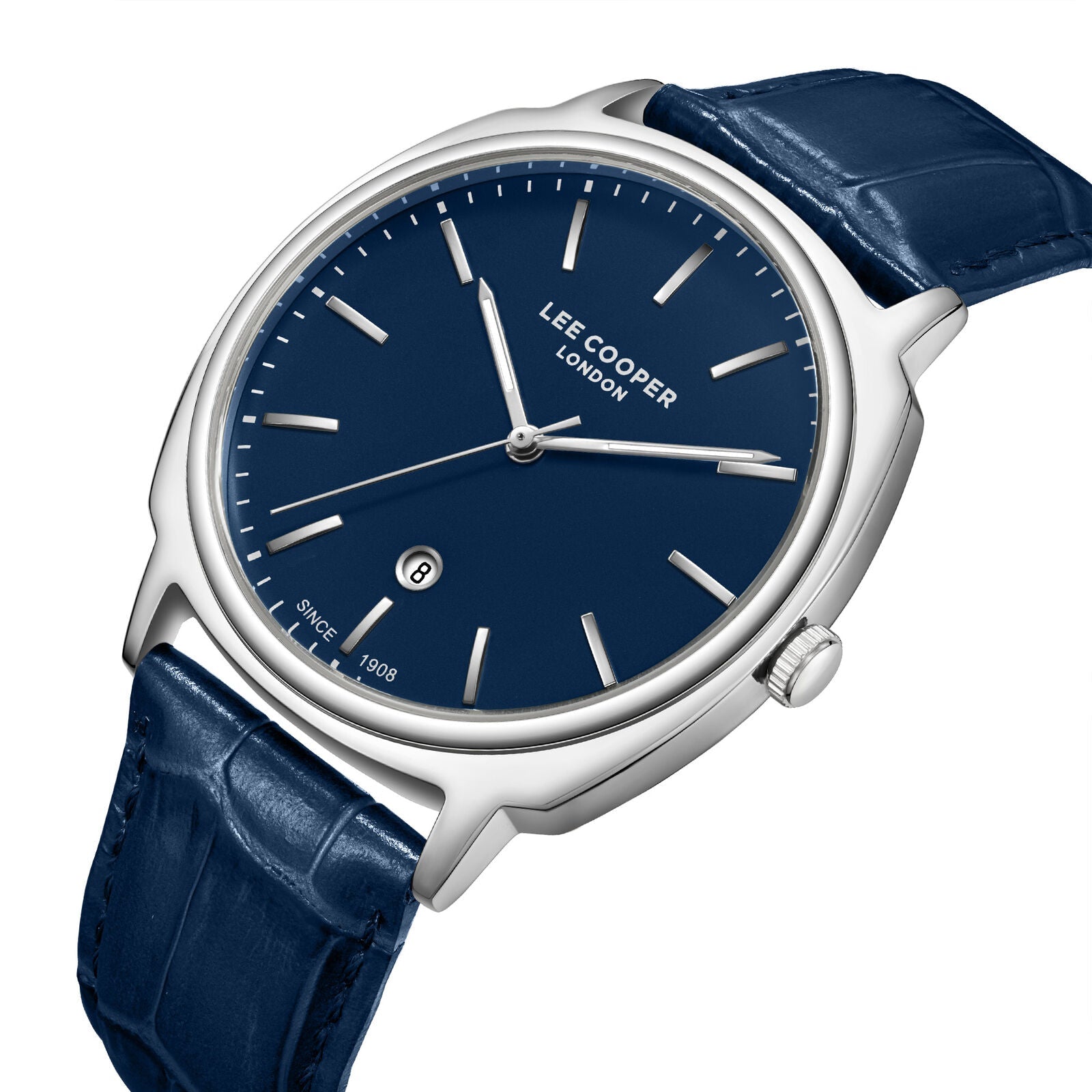 Lee Cooper Multi-Function Silver Leather Watch LC08248.399