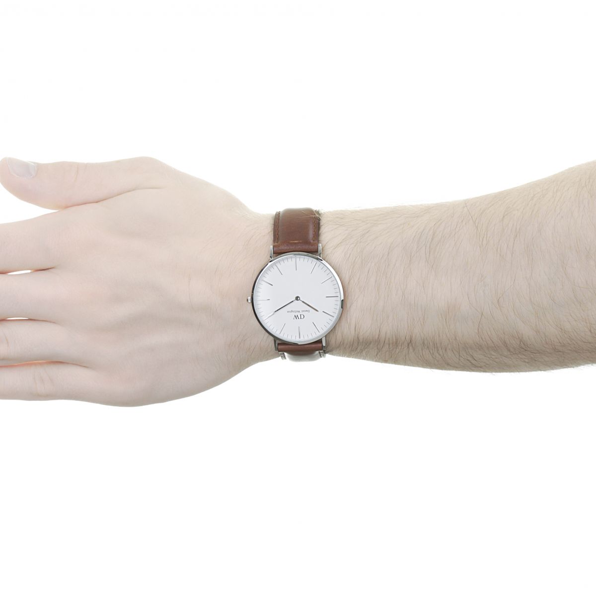 Daniel Wellington White Classic St Mawes 40mm Men's Silver Watch DW00100021 - Dawson Watches