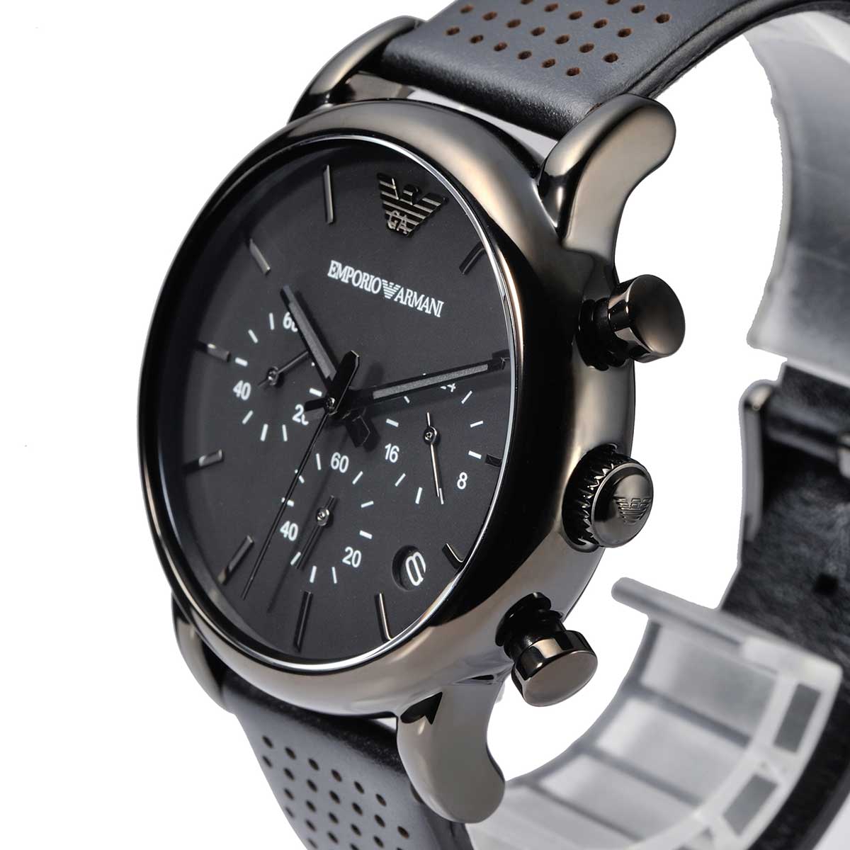 EMPORIO ARMANI Classic Chronograph Black Dial Men's Watch AR1737