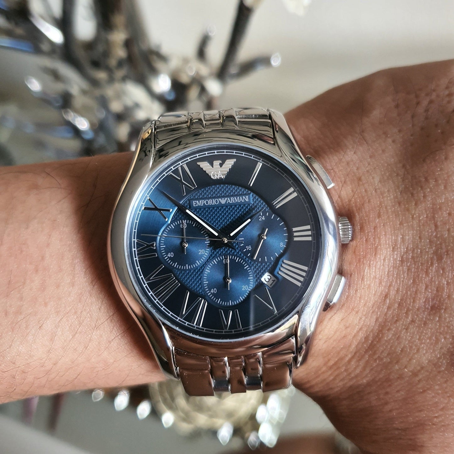 Emporio Armani Classic Navy Blue Dial Men's Watch AR1787