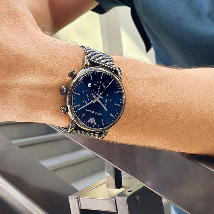 Emporio Armani Classic Gunmetal Chronograph Dial Men's Watch AR1979