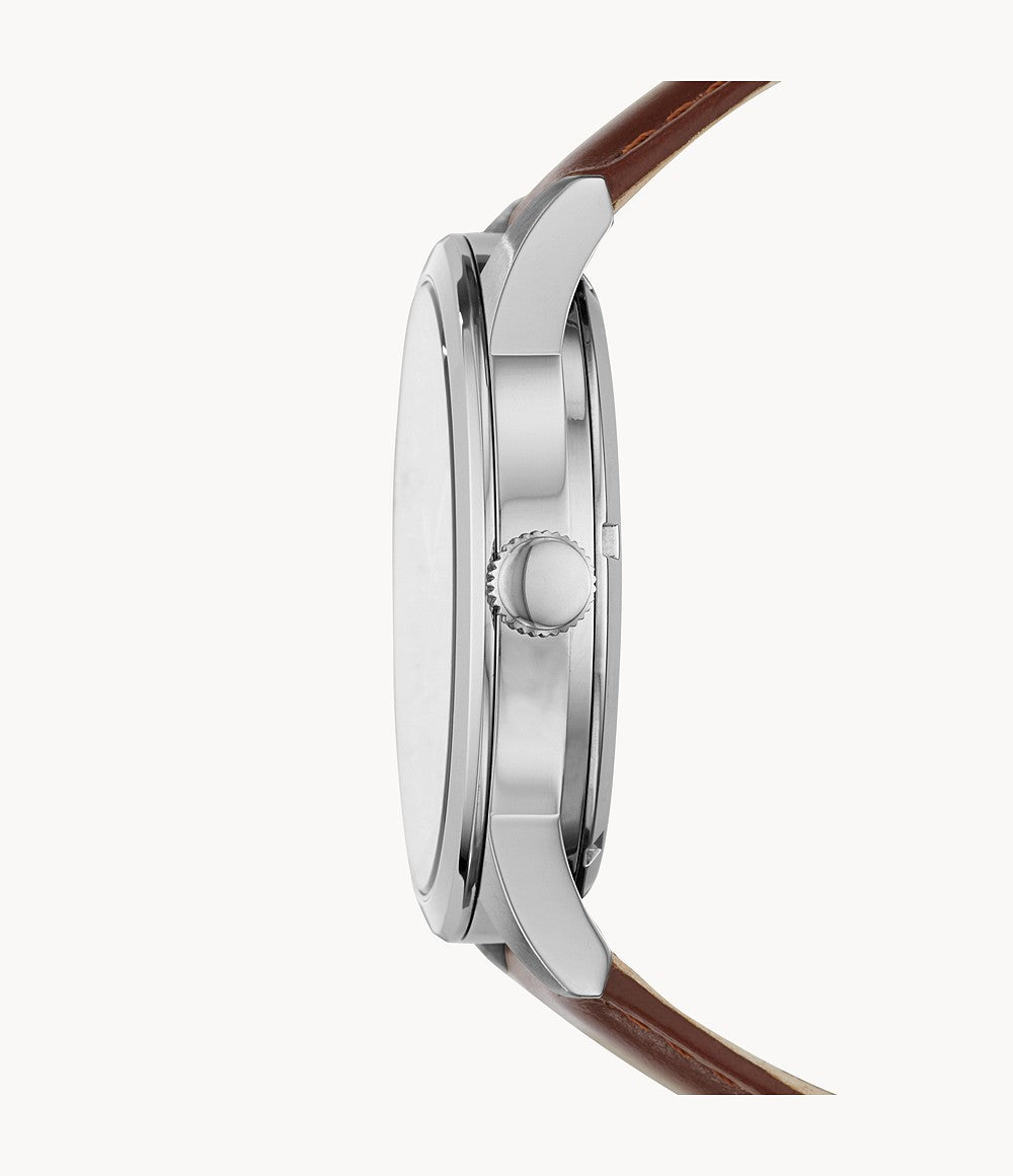 Fossil Flynn Automatic Brown Leather Men's Watch BQ2270