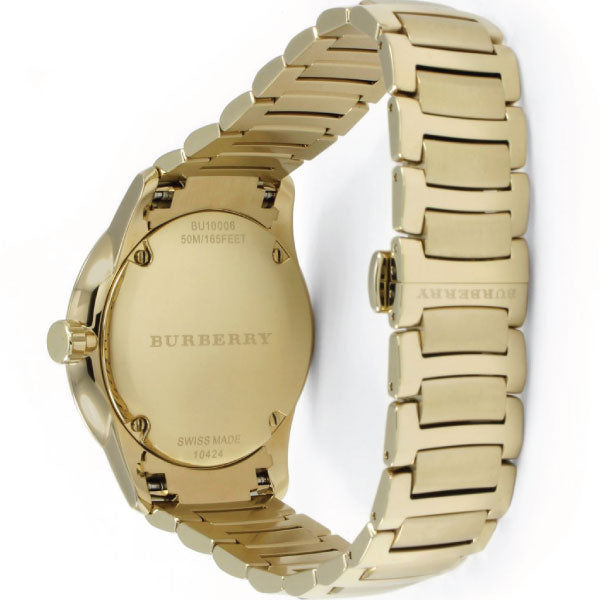 Burberry Men’s Swiss made Stainless Steel Gold Dial Men's Watch BU10006 - Kiwi Watches #3