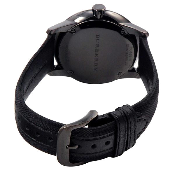 Burberry Men’s Swiss Made Leather Strap Black Dial Men's Watch BU10010 - Kiwi Watches #3