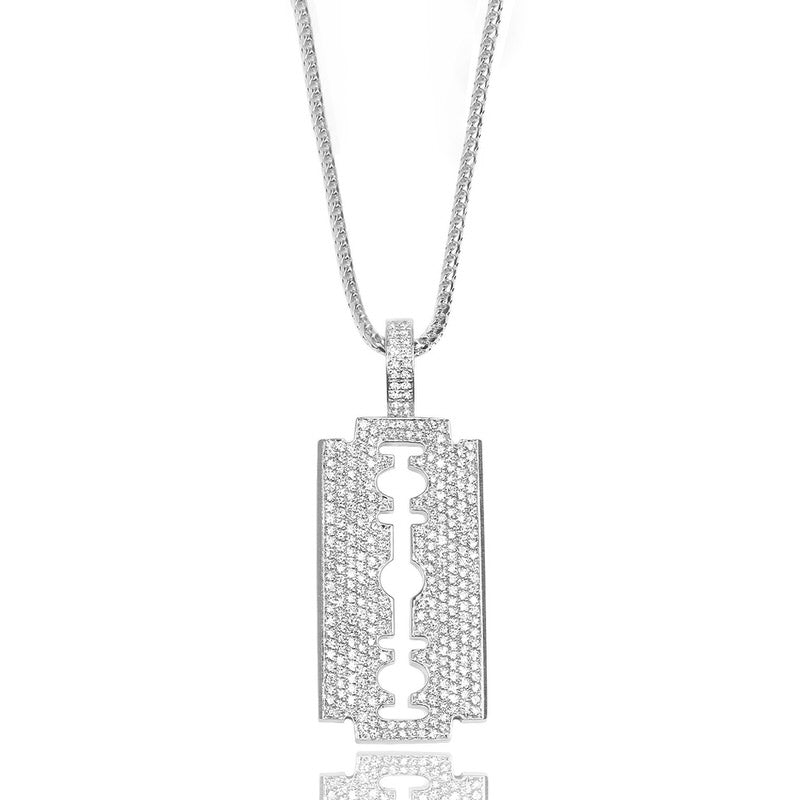 Big Daddy Diamond Iced Out Razor Pendant