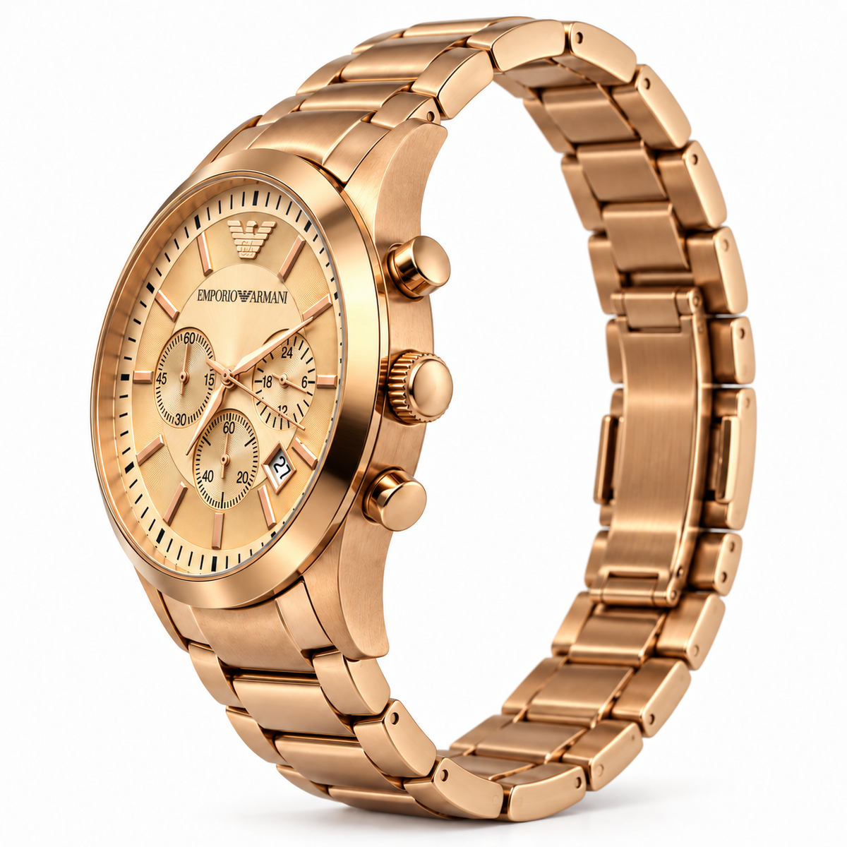 Emporio Armani Classic Rose Gold Chronograph Men's Watch AR2452