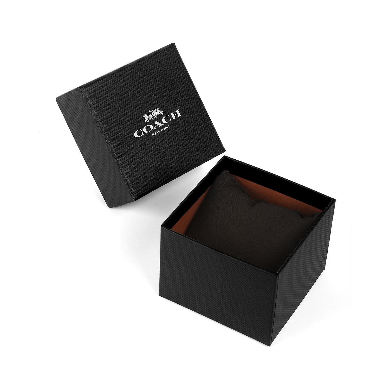 Coach Kent Black Silicon Strap Gold Men's Watch 14602564 - Dawson Watches #4