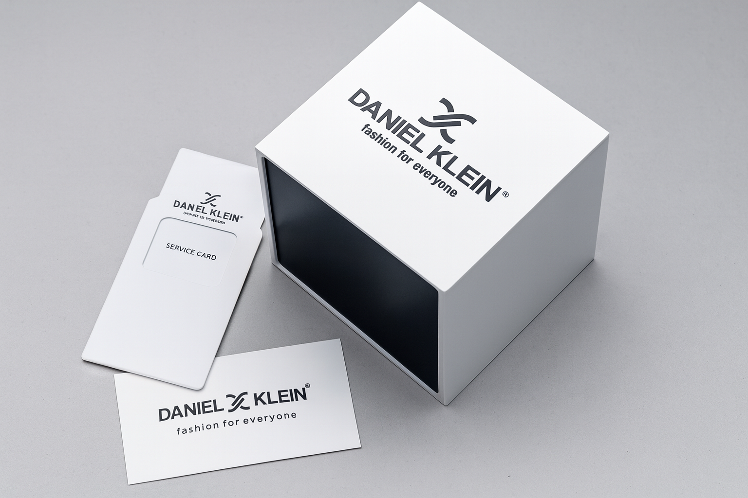 Daniel Klein Premium Day Date Window Black Dial and Silicone Silver Watch - DK.1.13911-1