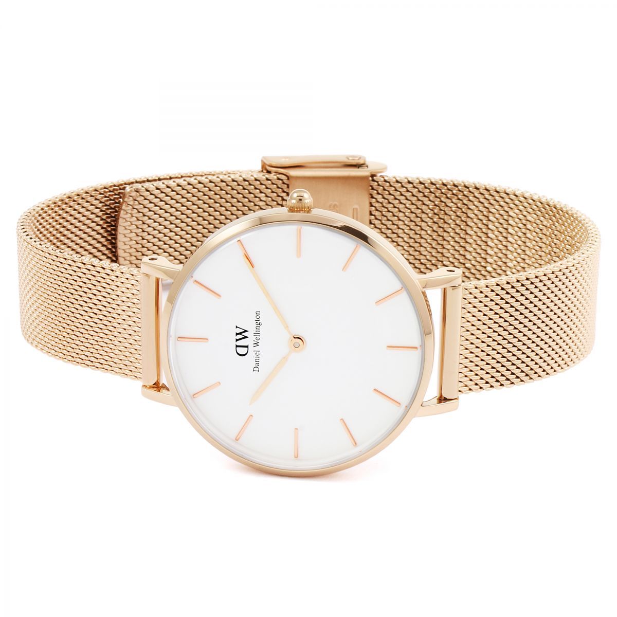Daniel Wellington White Melrose 32mm Women's Gold Watch DW00100163