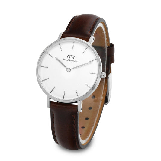 Daniel Wellington Petite Bristol 28mm Women's Silver Watch DW00100183
