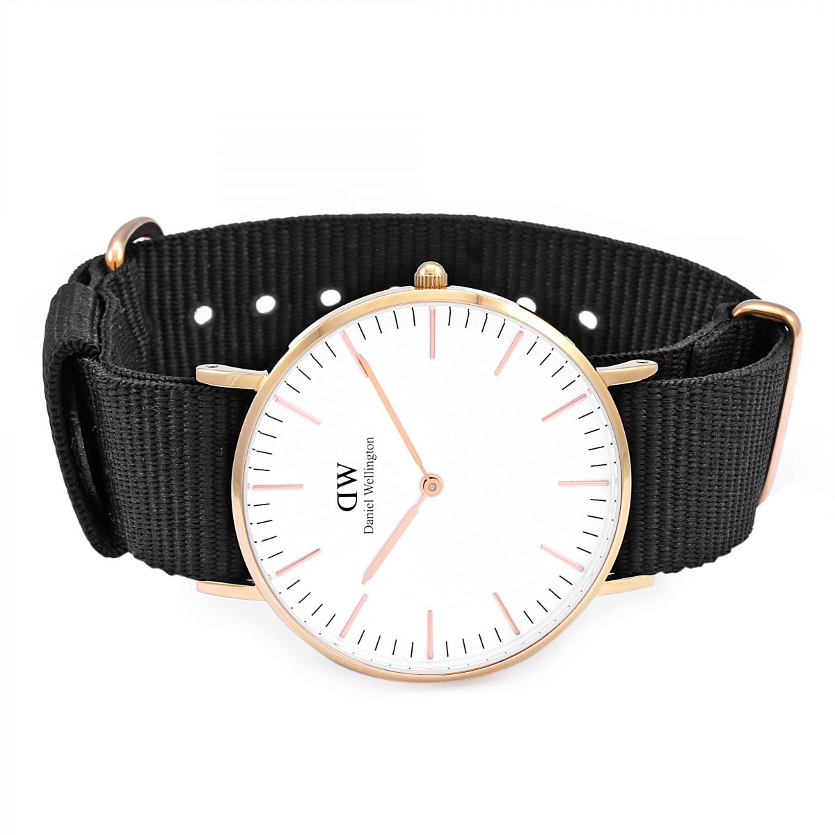 Daniel Wellington White Classic Cornwall 36mm Women's Gold Watch DW00100259 - Dawson Watches