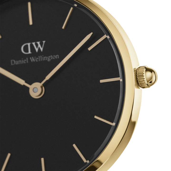 Daniel Wellington Petite Evergold Black Dial 36mm Ladies Watch DW00100345